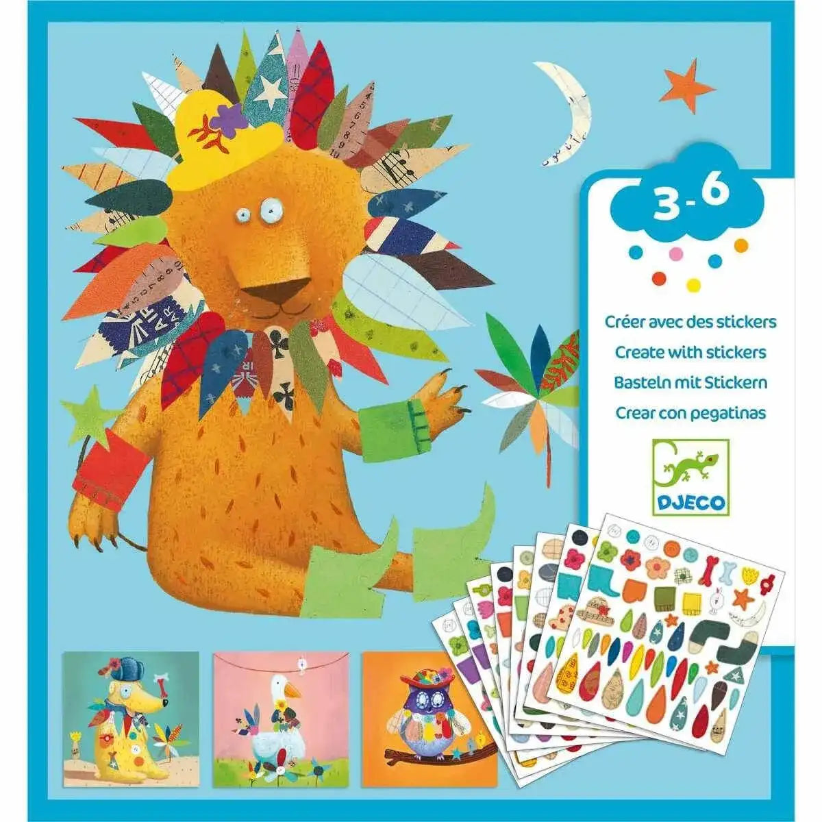 basteln-mit-stickern-tiere-kunstundspiel-1 - kunstundspiel