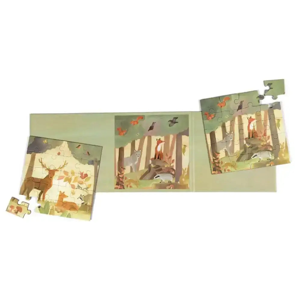 magnetisches-puzzle-buch-wald-mit-2-puzzeln-kunstundspiel-3 - kunstundspiel