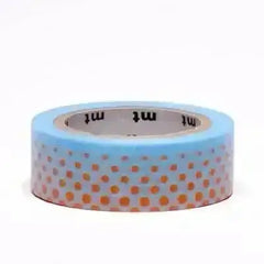 masking-tape-pop-dot-blue-blau-mit-orangenen-punktverlauf-kunstundspiel-1 - kunstundspiel