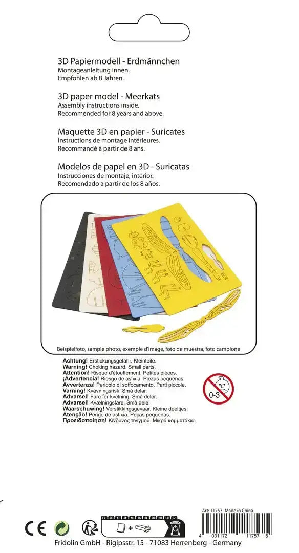 3d-erdmannchen-papiermodell-kunstundspiel-3 - kunstundspiel 