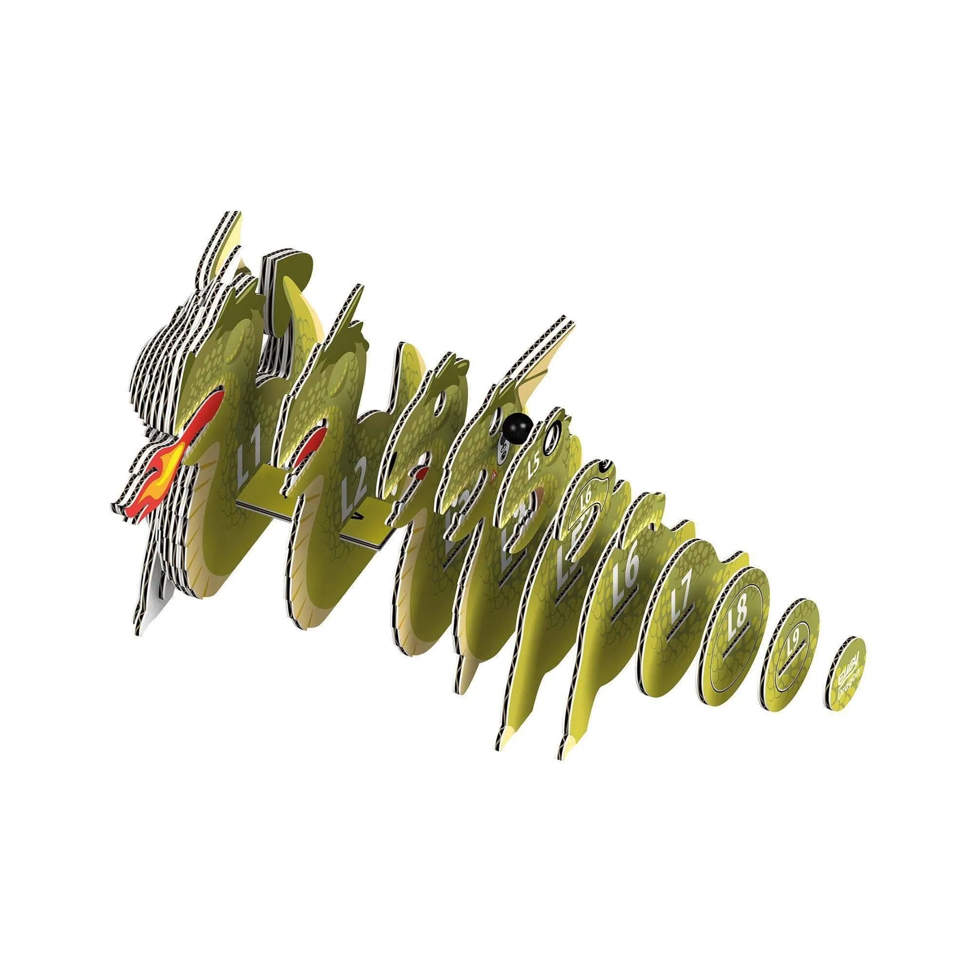 3D Papier - Drache Carletto