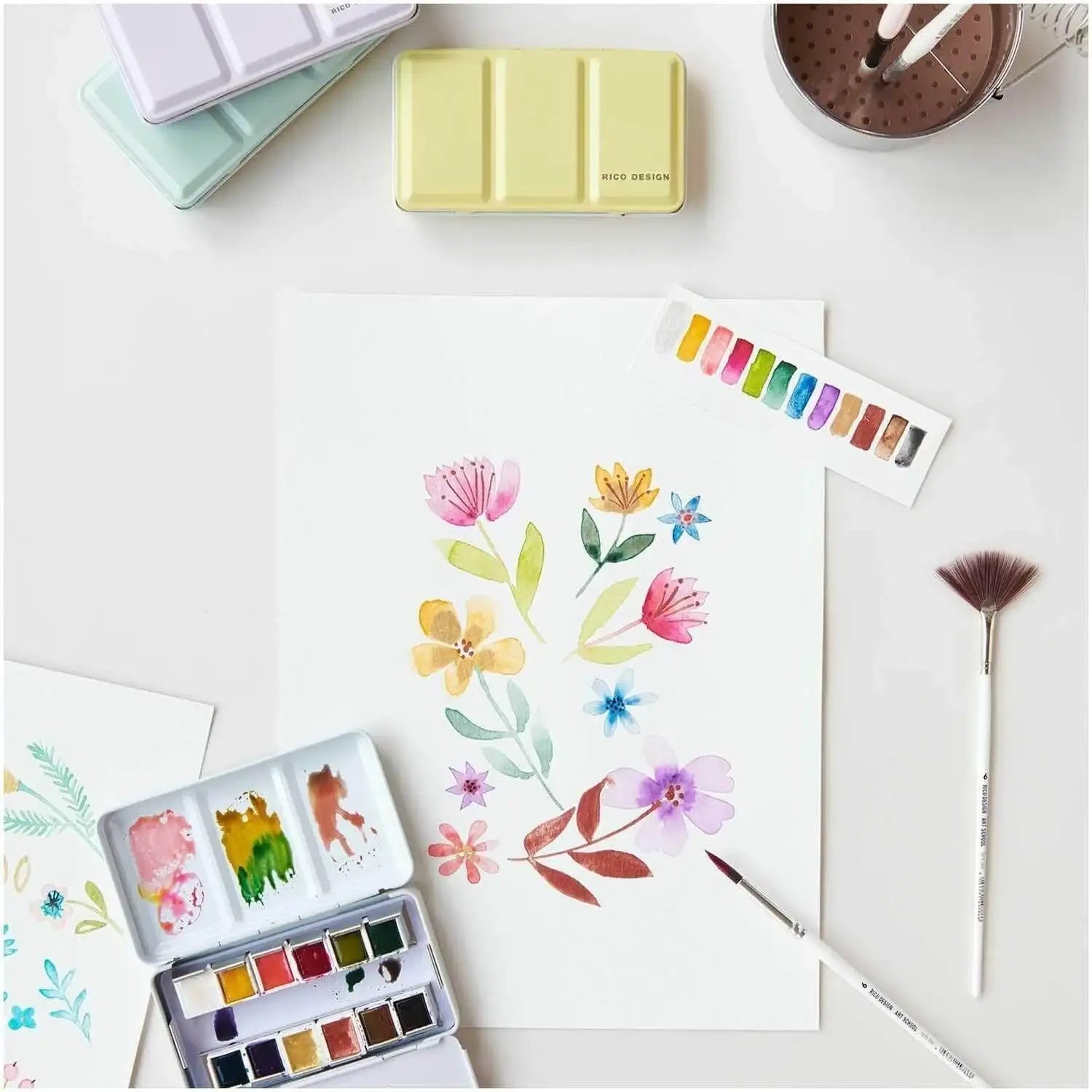 Art Master Aquarell 12 & 1/2 Näpfchen Rico