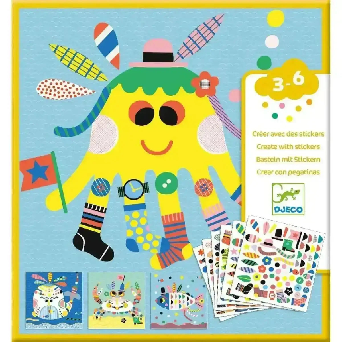 basteln-mit-stickern-meerestiere-kunstundspiel-1 - kunstundspiel 