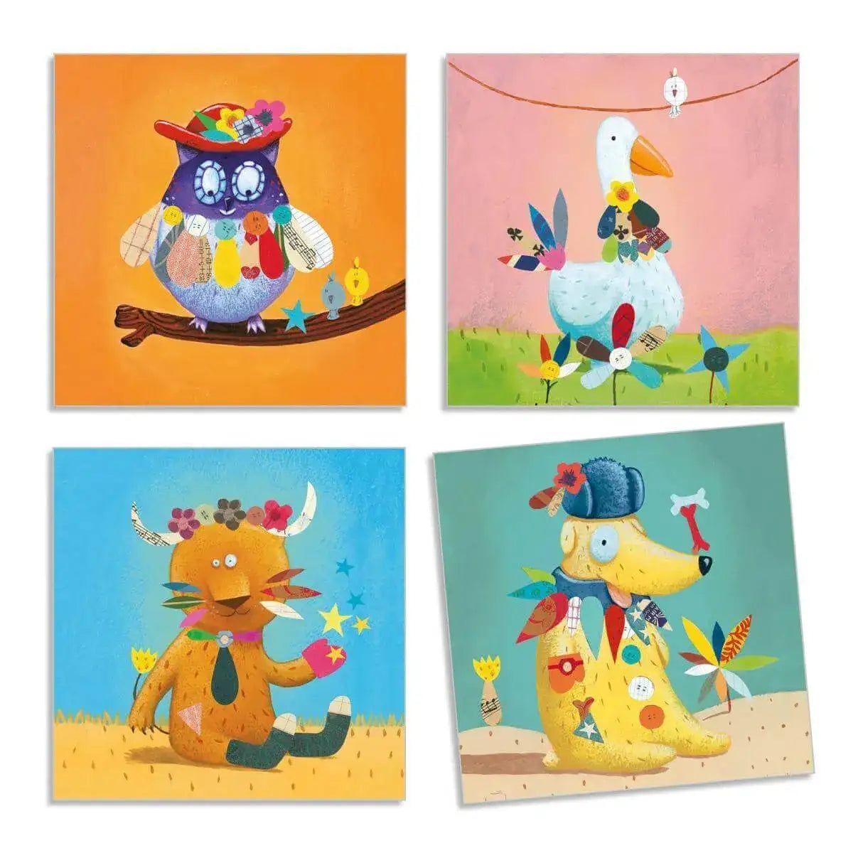 basteln-mit-stickern-tiere-kunstundspiel-2 - kunstundspiel 
