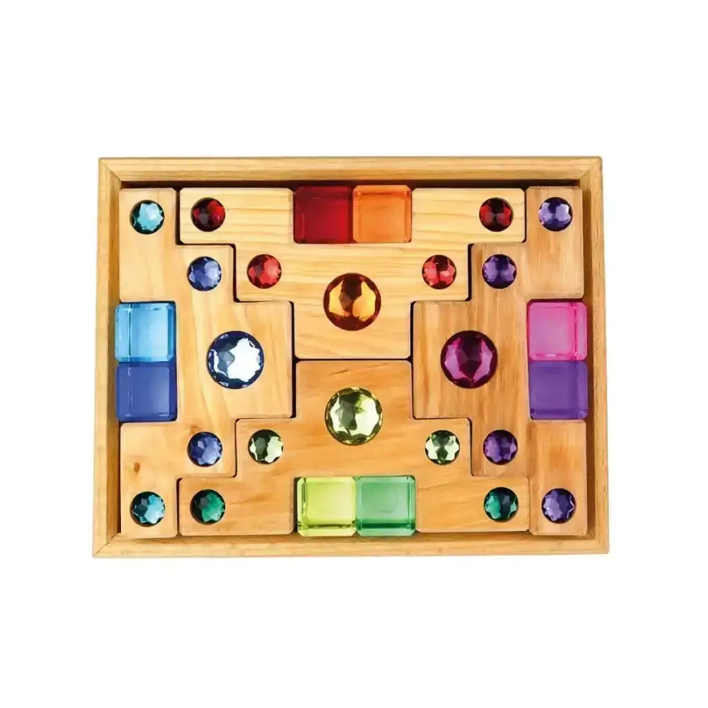 bauspiel-farbtreppe-mit-lichtbauquadern-16-teile-kunstundspiel-1 - kunstundspiel 