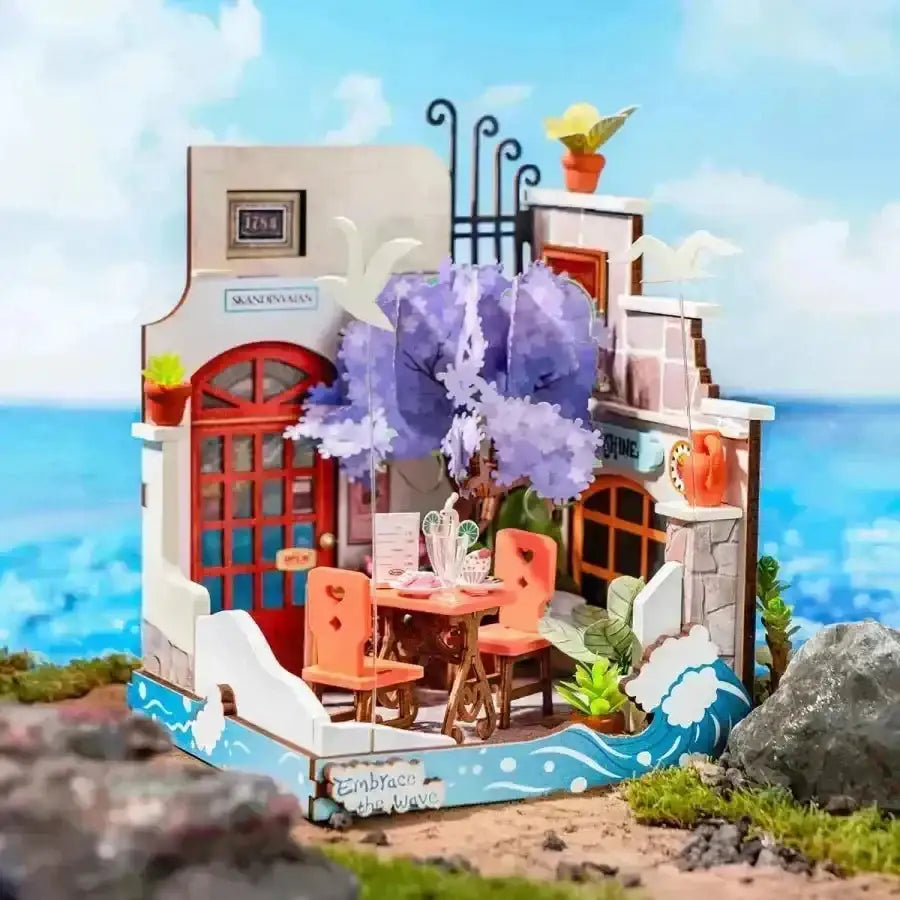 DIY Miniature House Sea Holiday Restaurant DS039 - DS039 Robotime