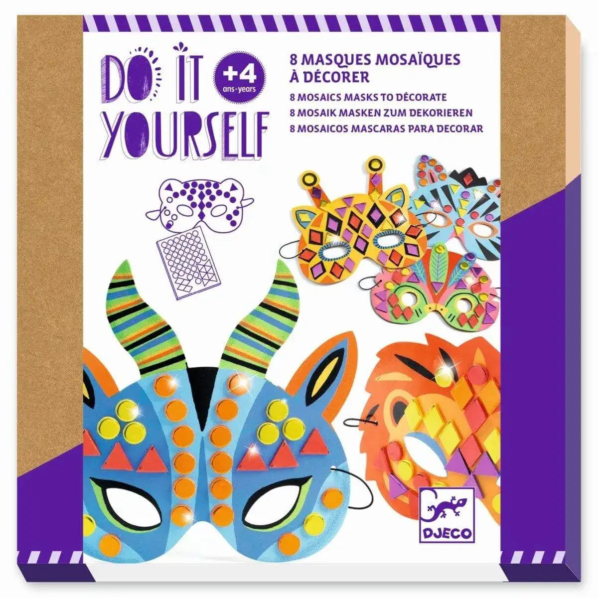 diy-mosaik-masken-dschungeltiere-kunstundspiel-1 - kunstundspiel 