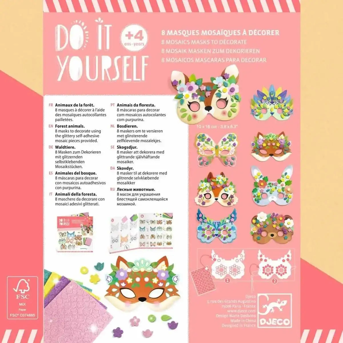 diy-mosaik-masken-waldtiere-kunstundspiel-2 - kunstundspiel 