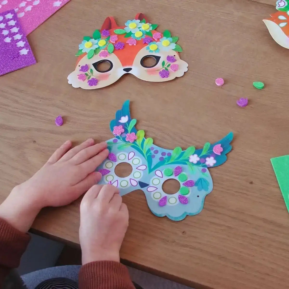 diy-mosaik-masken-waldtiere-kunstundspiel-4 - kunstundspiel 