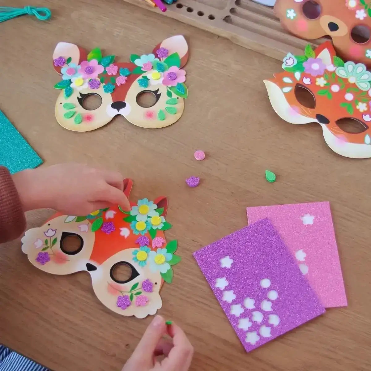 diy-mosaik-masken-waldtiere-kunstundspiel-5 - kunstundspiel 
