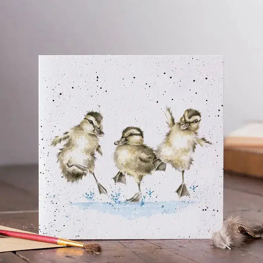 grusskarte-puddle-ducks-3-entchen-in-der-pfutze-kunstundspiel-2 - kunstundspiel 