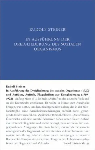 in-ausfuhrung-der-dreigliederung-des-sozialen-organismus-1920-und-aufsatze-aufrufe-flugschriften-zur-dreigliederung-1919-1922-kunstundspiel-1 - kunstundspiel 