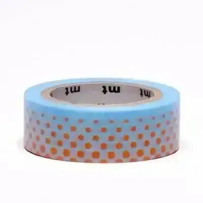 masking-tape-pop-dot-blue-blau-mit-orangenen-punktverlauf-kunstundspiel-1 - kunstundspiel 