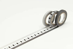 masking-tape-slim-deco-f-3-schmale-klebebander-mit-schwarzgrau-mustern-kunstundspiel-1 - kunstundspiel 