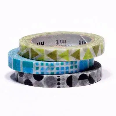 masking-tape-slim-deco-geometric-3-schmale-klebebander-mit-geometrischen-mustern-kunstundspiel-2 - kunstundspiel 