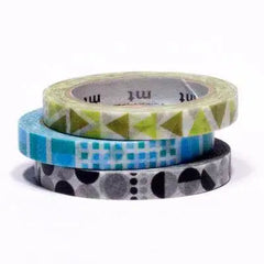 masking-tape-slim-deco-geometric-3-schmale-klebebander-mit-geometrischen-mustern-kunstundspiel-2 - kunstundspiel 