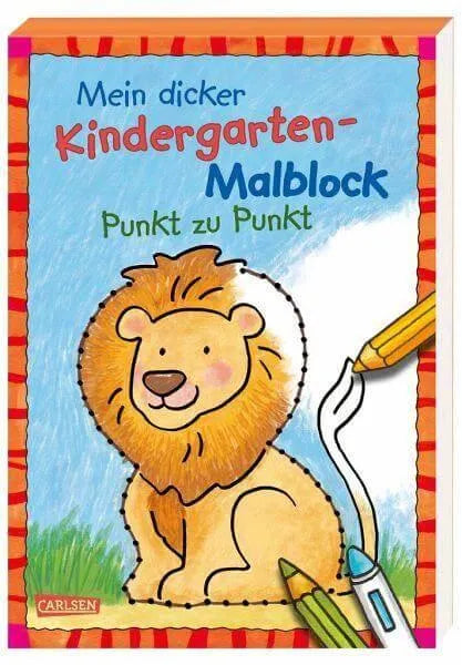Mein dicker Kindergarten-Malblock - Punkt zu Punkt Carlsen Verlag