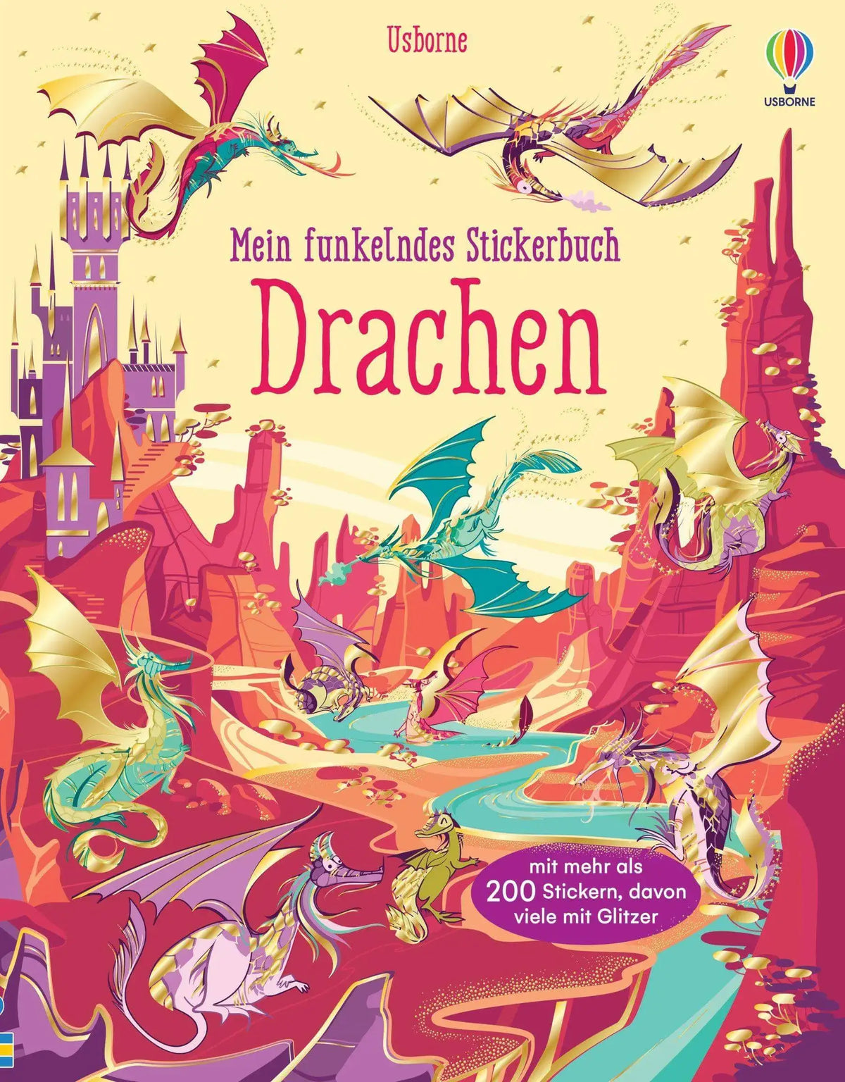 mein-funkelndes-stickerbuch-drachen-uber-200-sticker-davon-viele-mit-glitzer-kunstundspiel-1 - kunstundspiel 