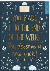 mynotes-papeterie-notizheft-you-made-it-to-the-end-of-the-week-you-deserve-a-new-book-kunstundspiel-1 - kunstundspiel 