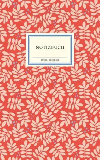 Notizbuch große - rote Blätter - 9783458644422 Insel Verlag