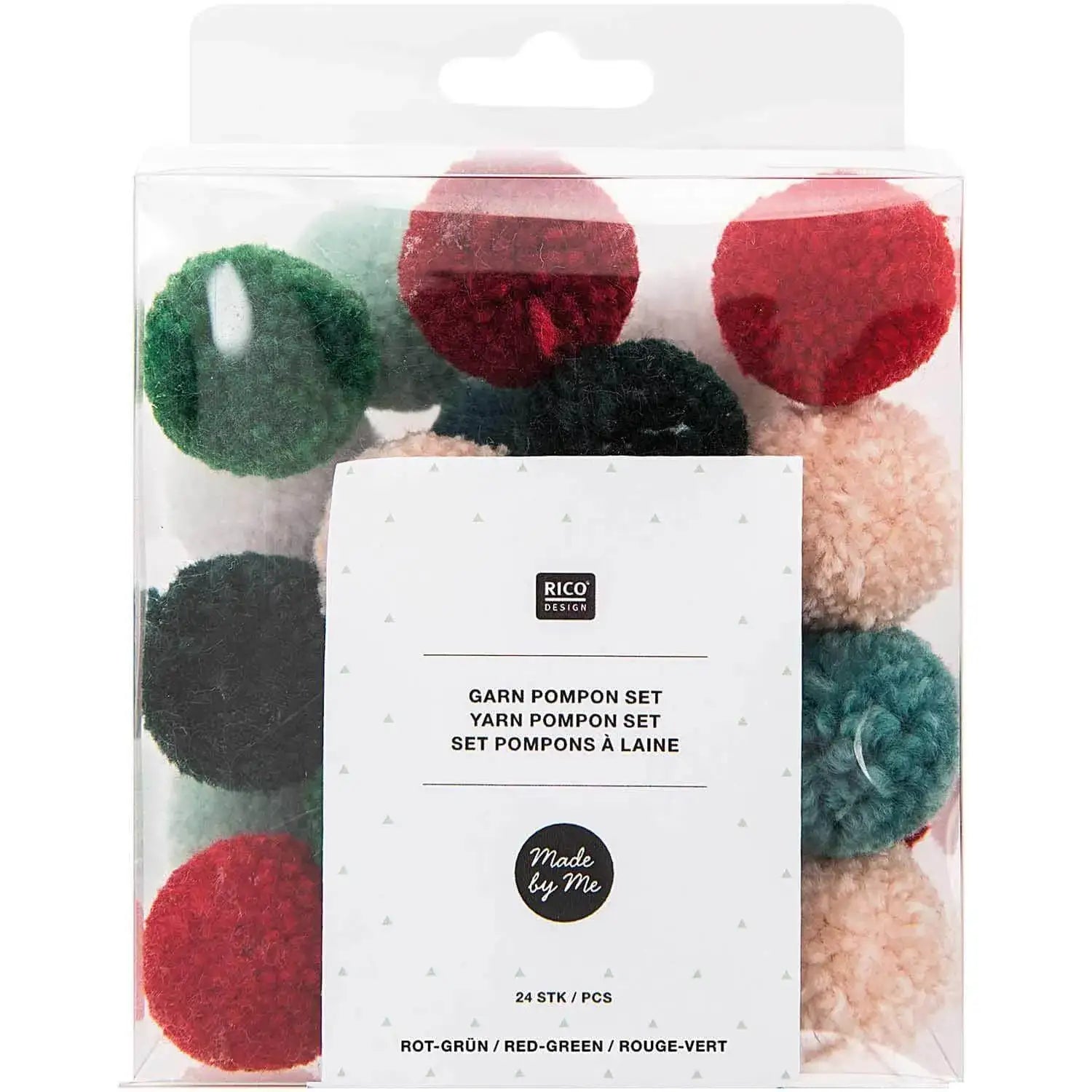 pom-poms-weihnachten-rot-grun-kunstundspiel-1 - kunstundspiel 