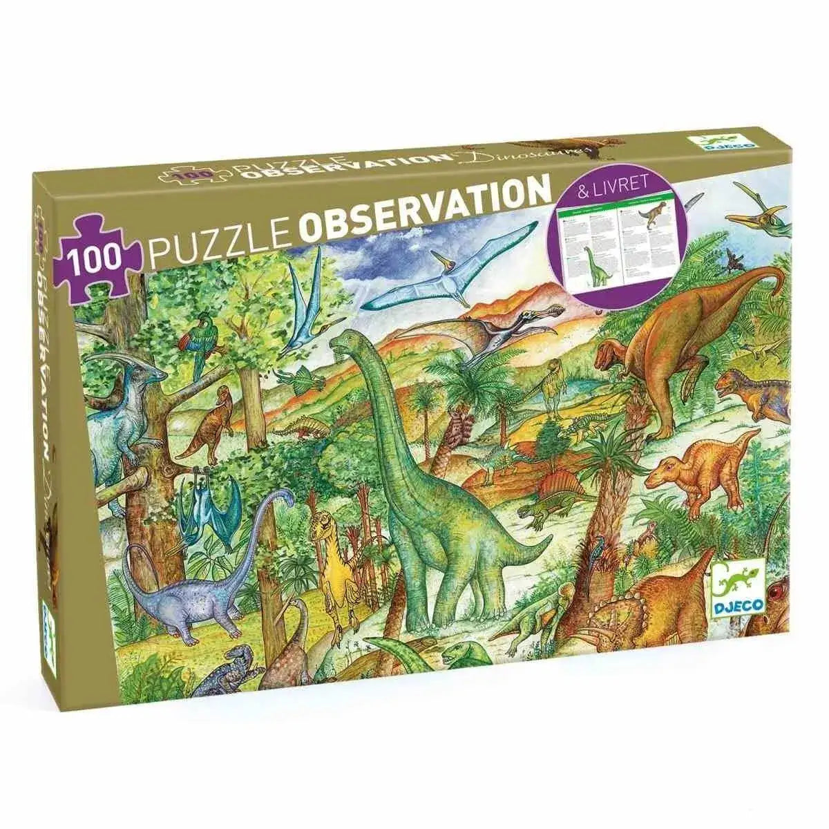 puzzle-100-teile-dinosaurier-100-teile-buch-kunstundspiel-1 - kunstundspiel 