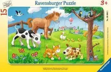 puzzle-15-teile-knuffige-tierfreunde-kunstundspiel-1 - kunstundspiel 