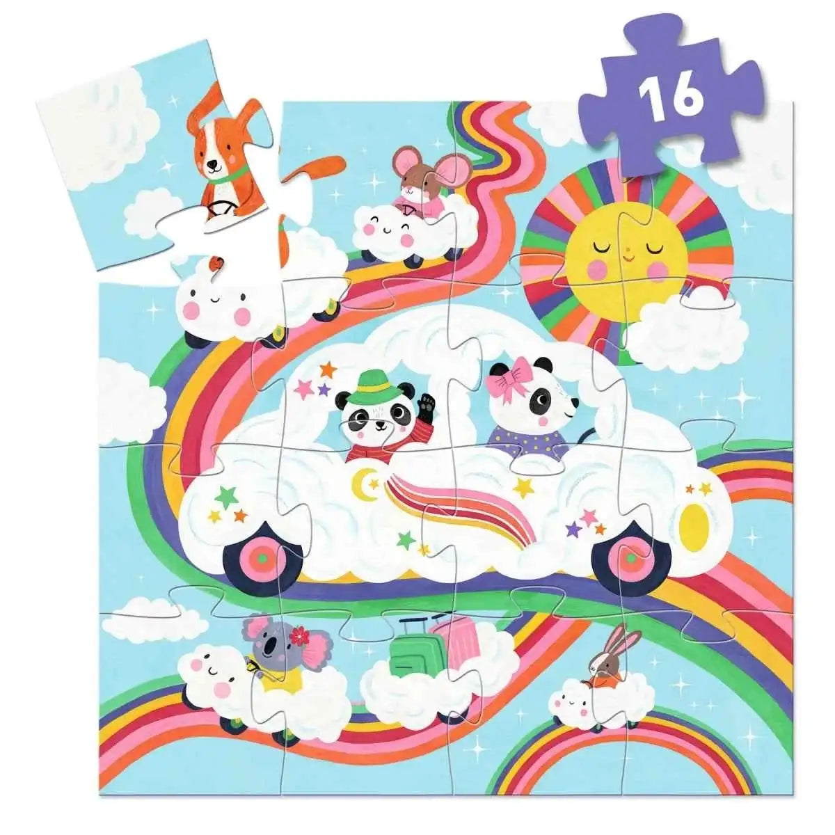 puzzle-16-teile-wolkenauto-kunstundspiel-2 - kunstundspiel 