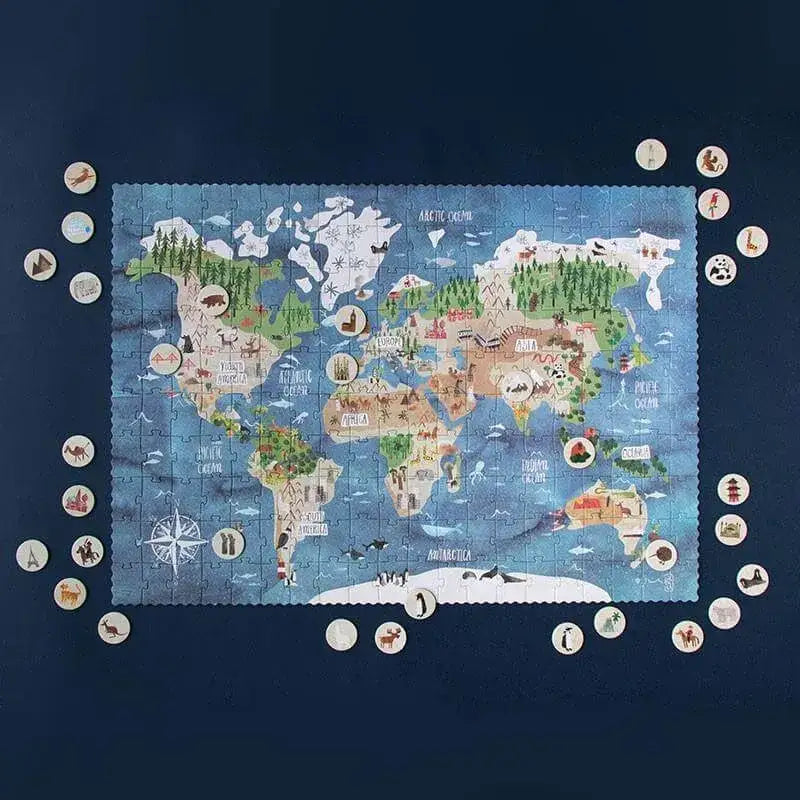 puzzle-200-teile-welt-entdecken-kunstundspiel-2 - kunstundspiel 