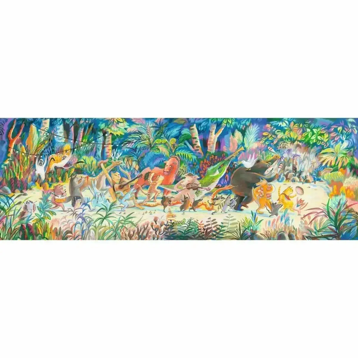 puzzle-200-teile-woods-music-band-tierblaskapelle-kunstundspiel-2 - kunstundspiel 