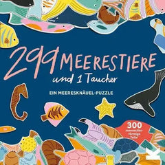 puzzle-299-meerestiere-and-1-taucher-kunstundspiel-1 - kunstundspiel 