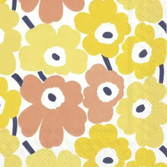 servietten-mini-unikko-yellow-kunstundspiel-1 - kunstundspiel 