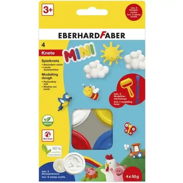 spielknete-mini-4-knete-mit-8-stempelmotiven-und-modellierwerkzeug-kunstundspiel-1 - kunstundspiel 