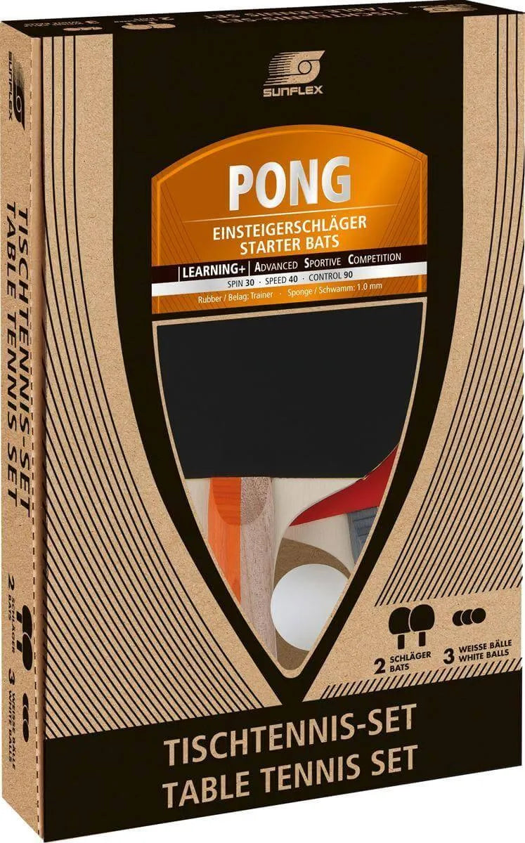 Tischtennis Pong Schläger Set Sunflex